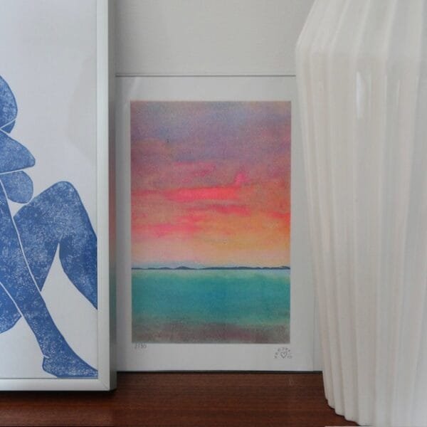 Risographie 19h37 Paysage